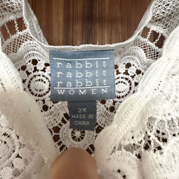 Rabbit Rabbit Rabbit White Lace Top - Picture 4 of 4